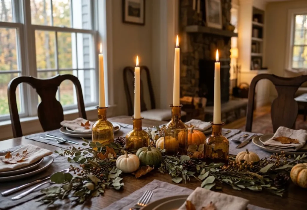 Use a Long Garland of Dried Greenery