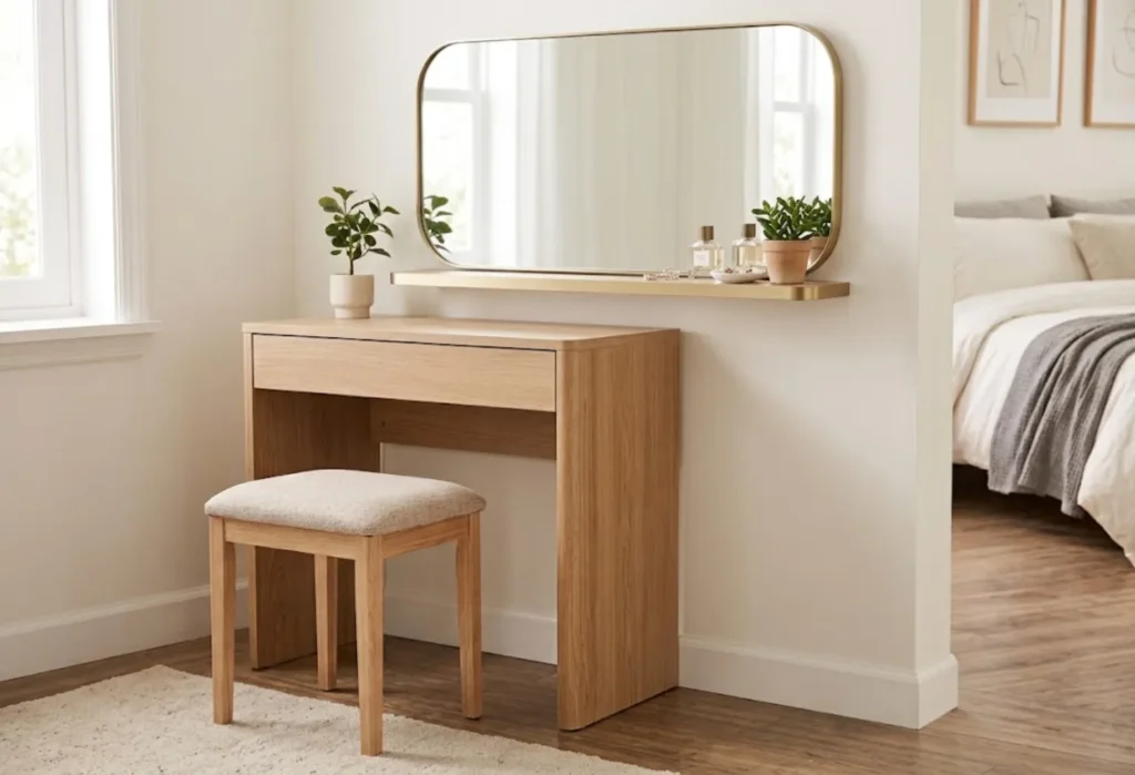Vanity Mirror With Shelf