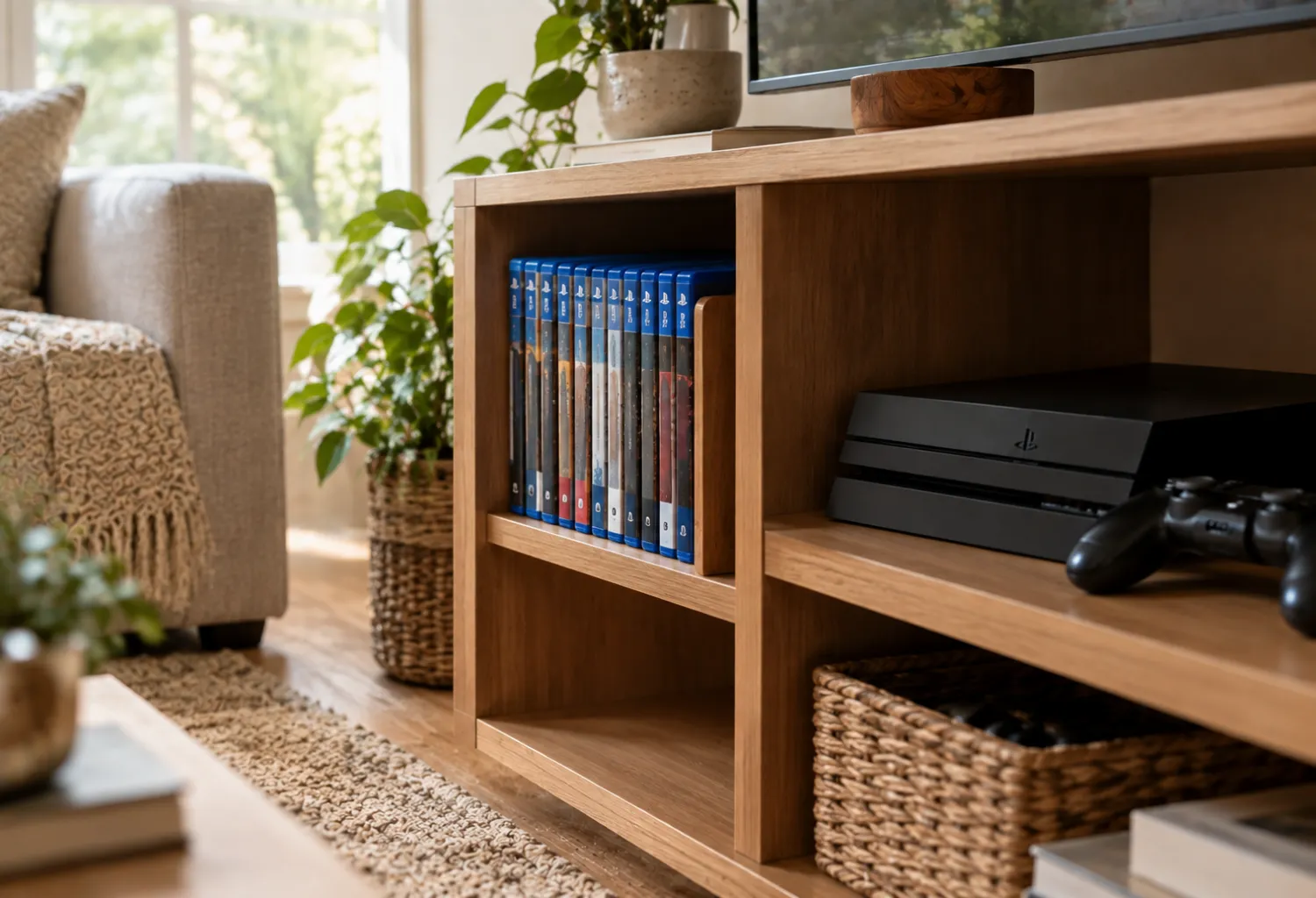 Vertical Game Case Storage