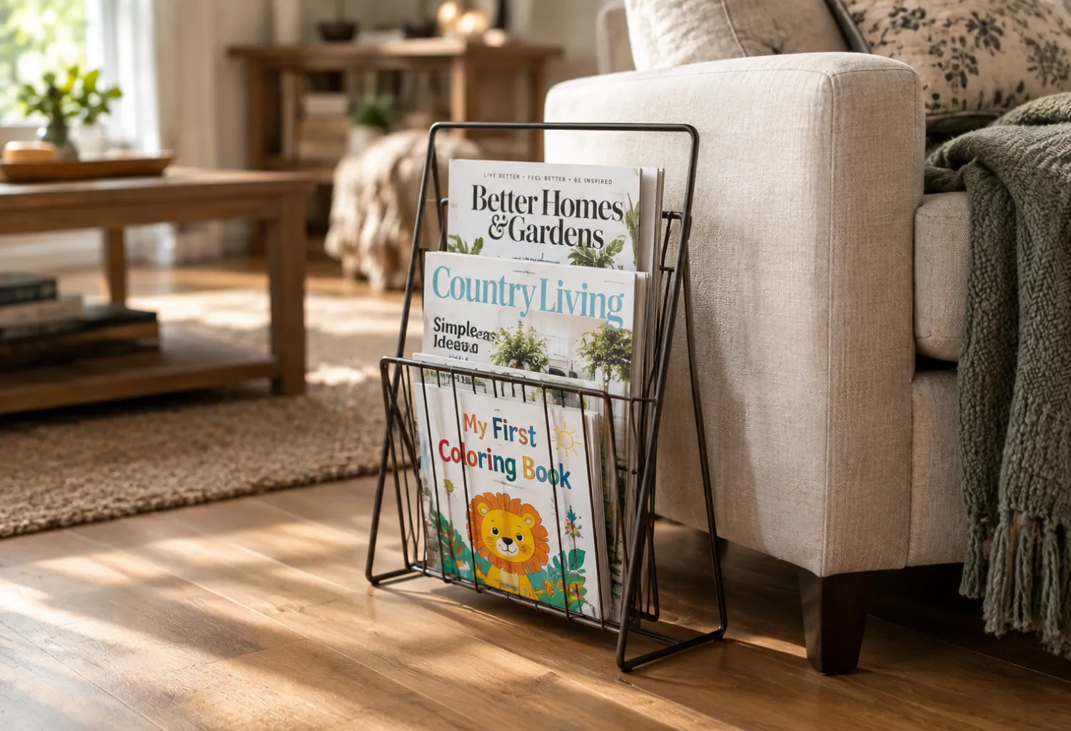 Vertical Magazine Rack