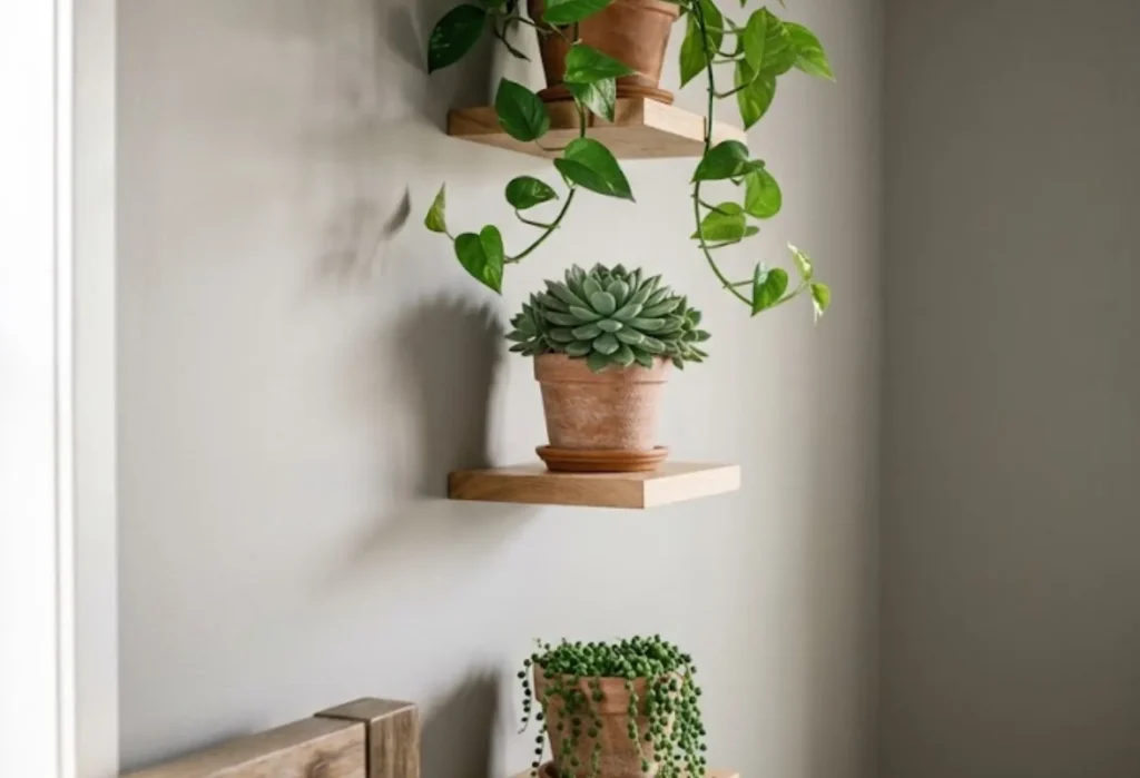 Vertical Wall Planter Shelf