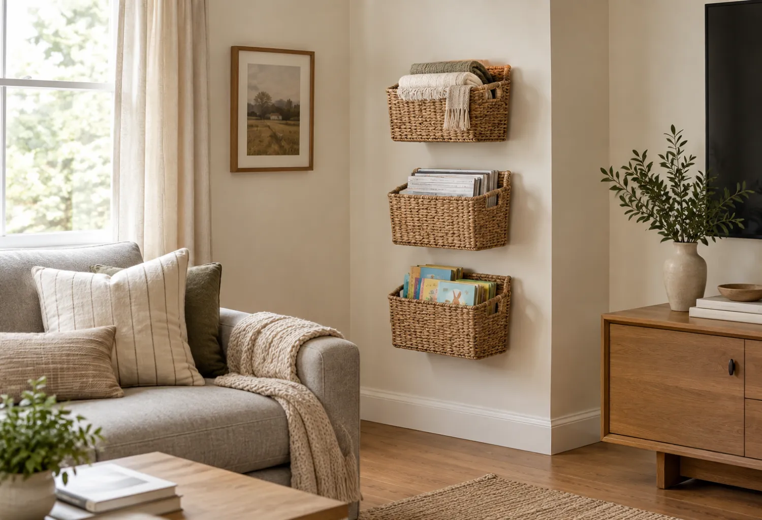Wall-Mounted Baskets