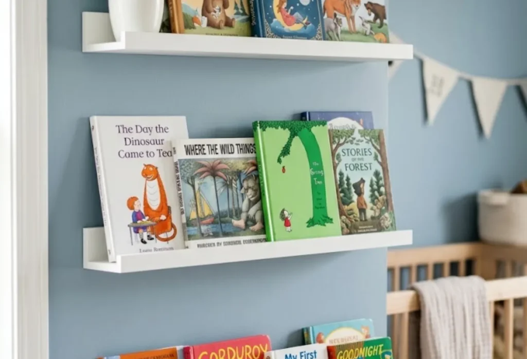 Wall-Mounted Book Ledges