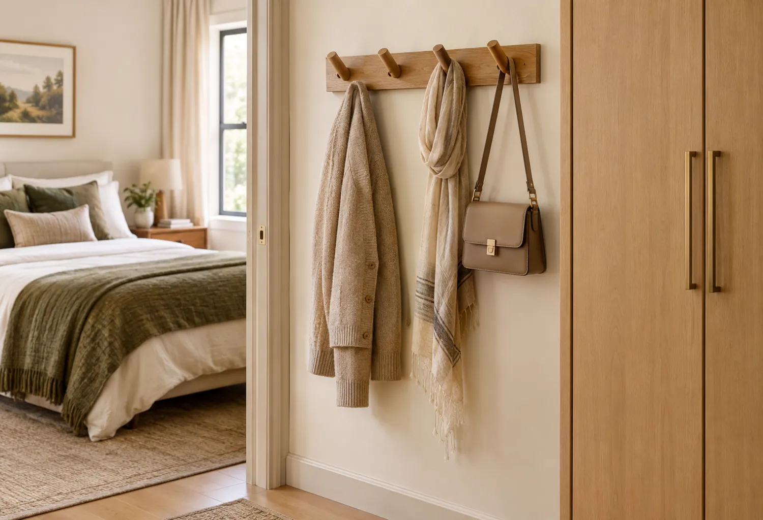 Wall-Mounted Clothing Hooks