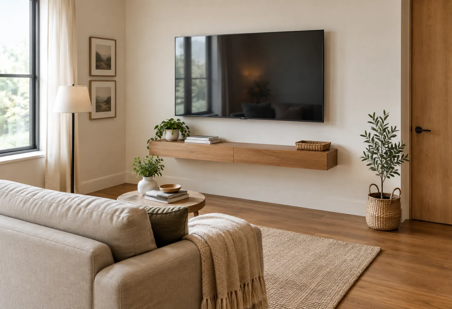 Wall-Mounted TV