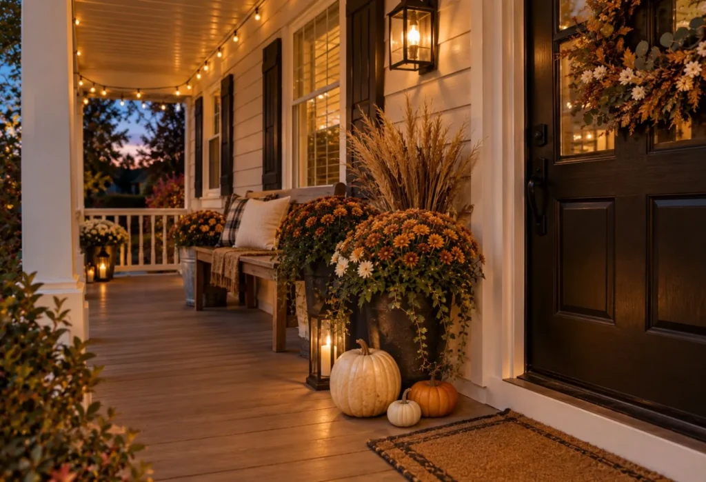 Warm Porch Lighting