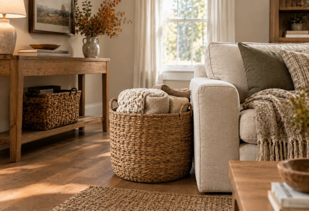 Woven Baskets For Fall Storage