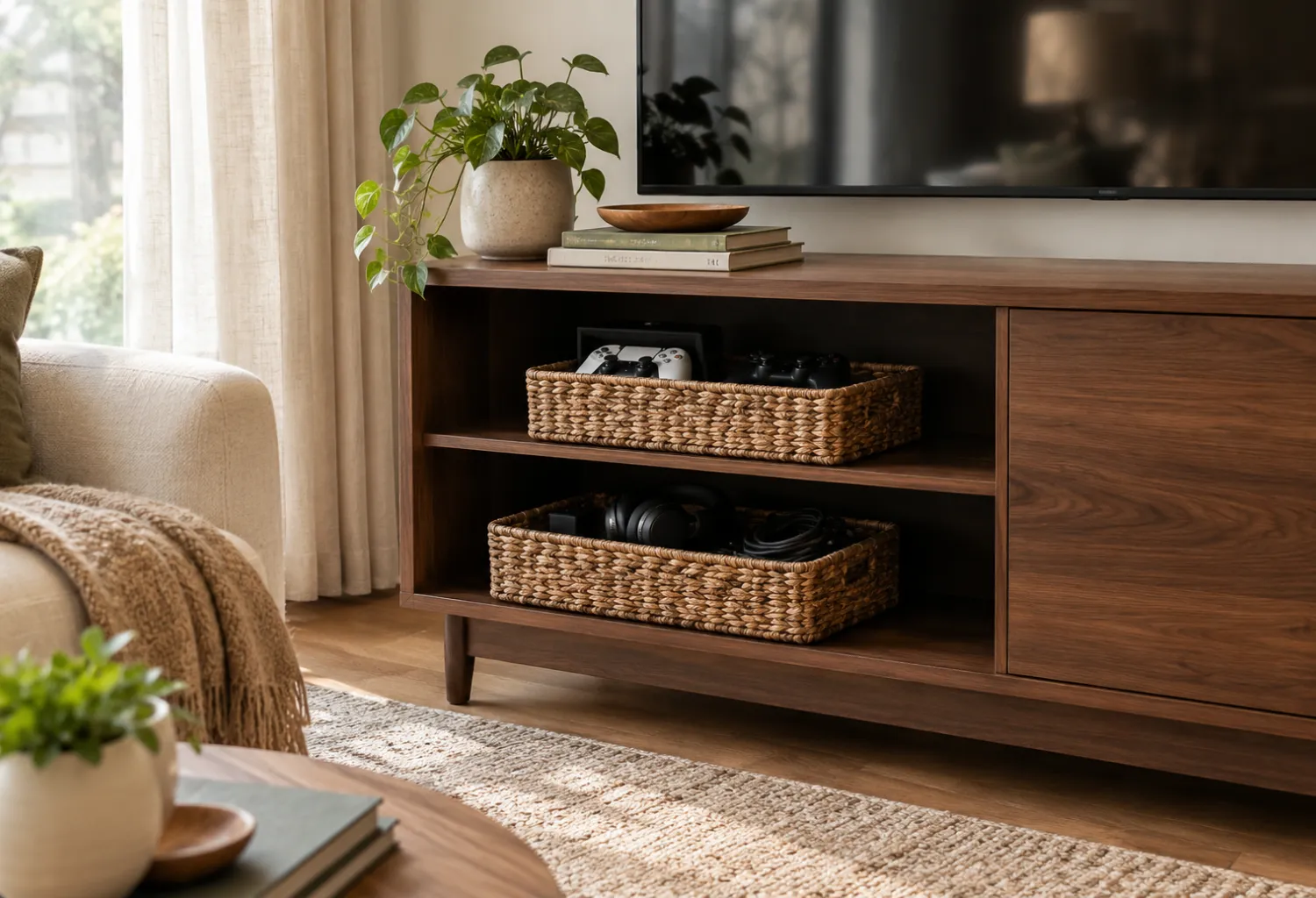 Woven Baskets for Gaming Accessories