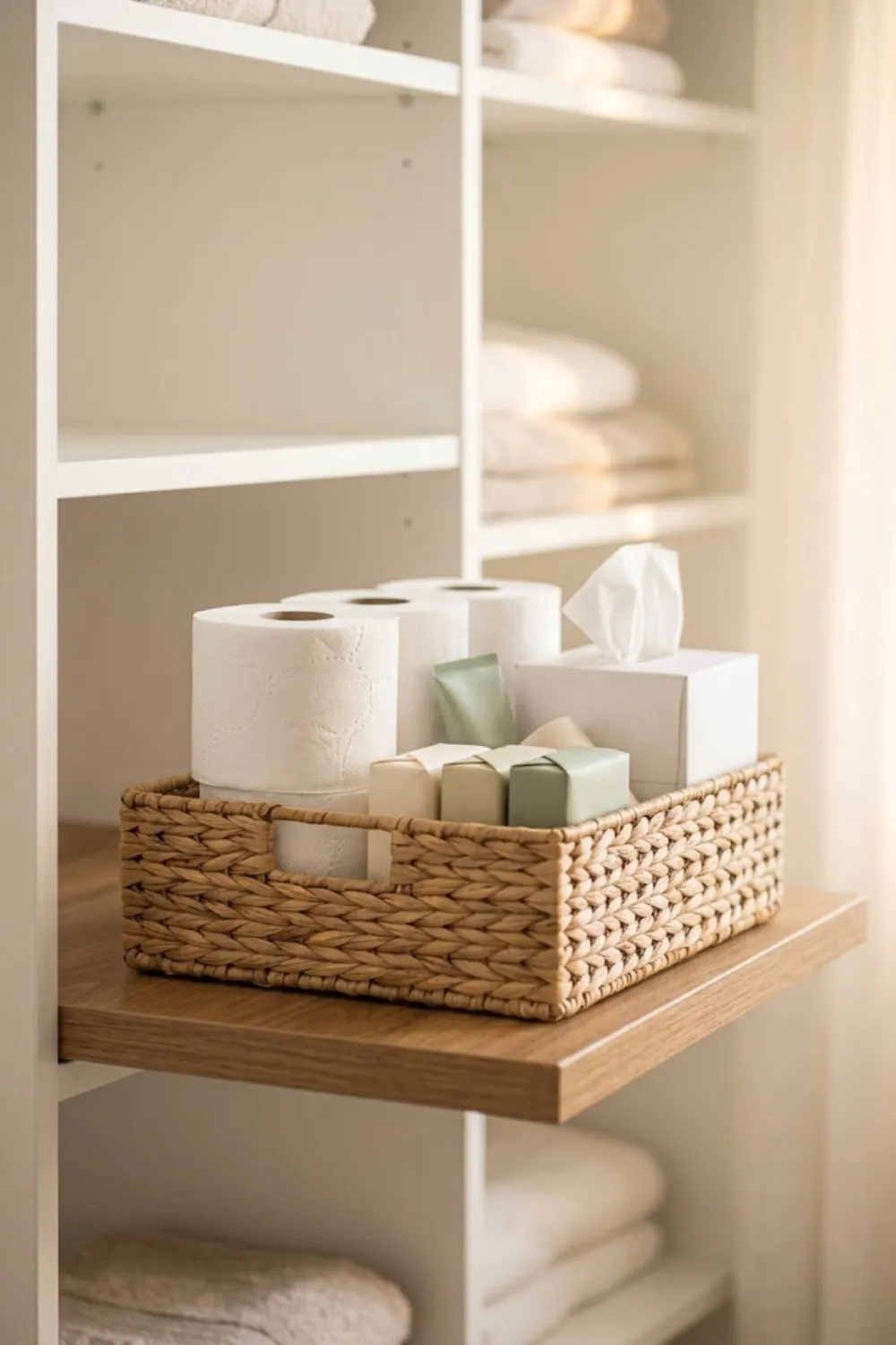 A Basket for Bathroom Backups