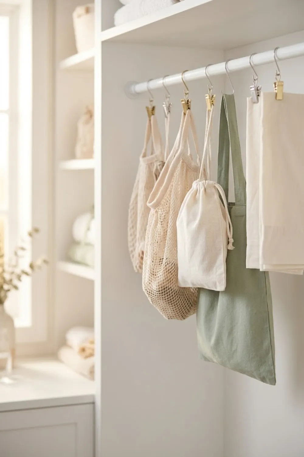 A Tension Rod Shelf for Tiny Closets