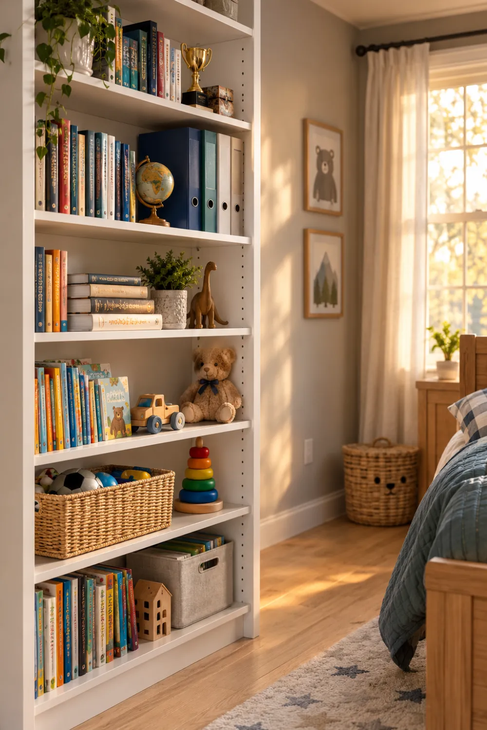Adjustable Growing-Up Shelves