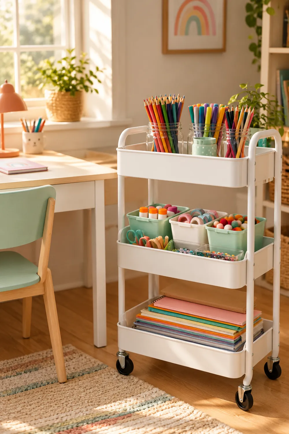 Art Supply Cart
