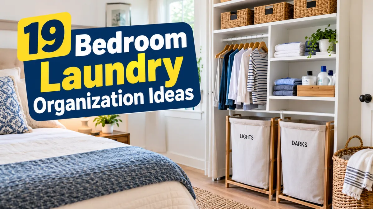 Bedroom Laundry Organization Ideas