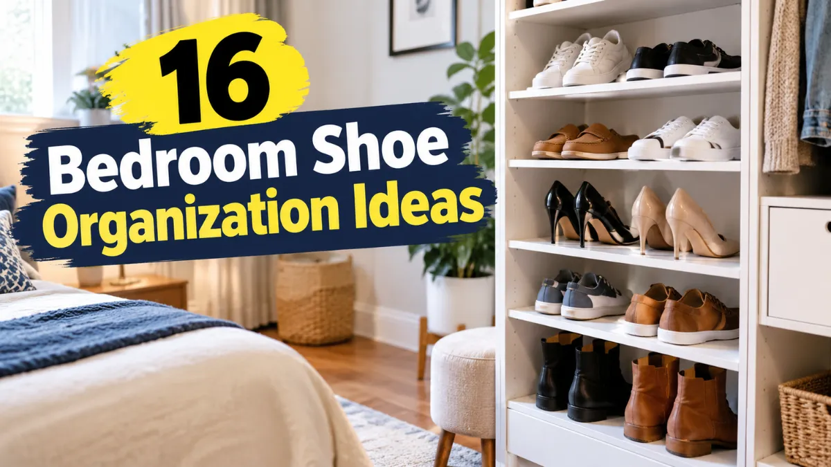 Bedroom Shoe Organization Ideas