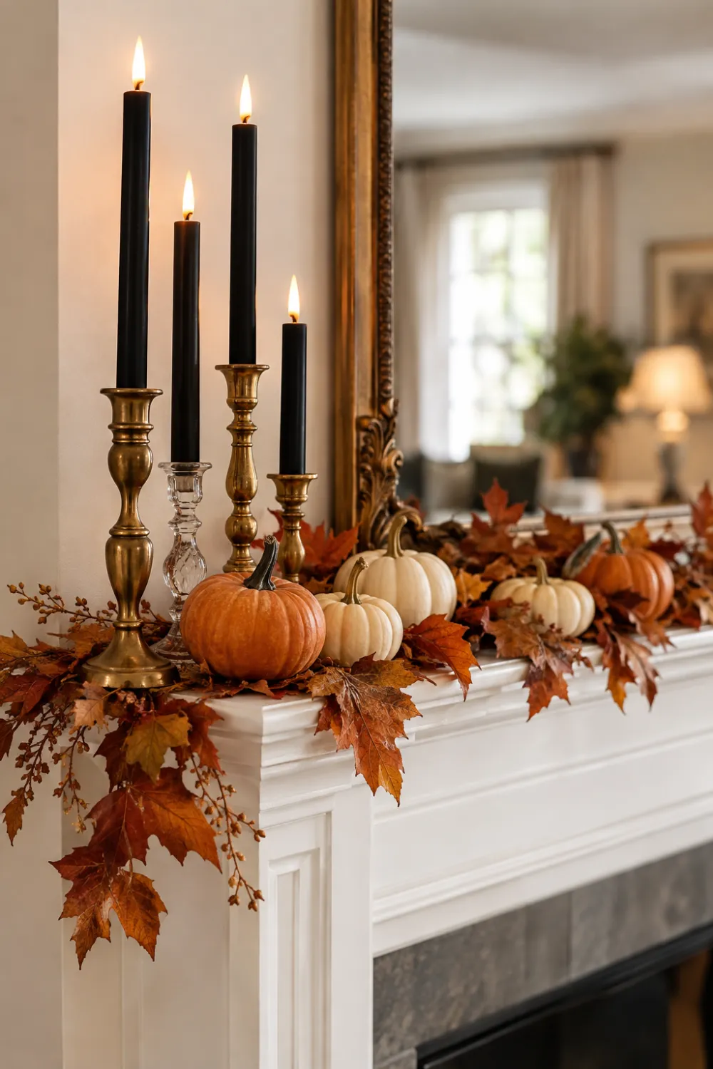 Black Candle Mantel