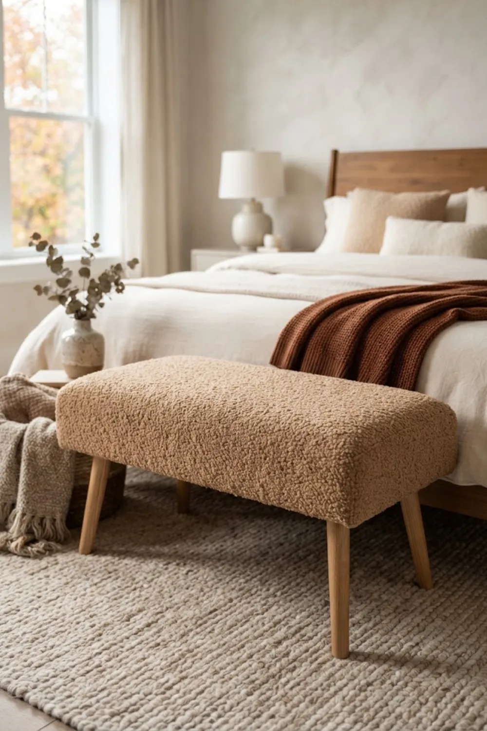 Bouclé Upholstered Benches