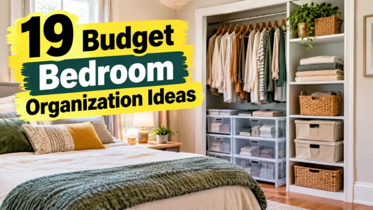 Budget Bedroom Organization Ideas
