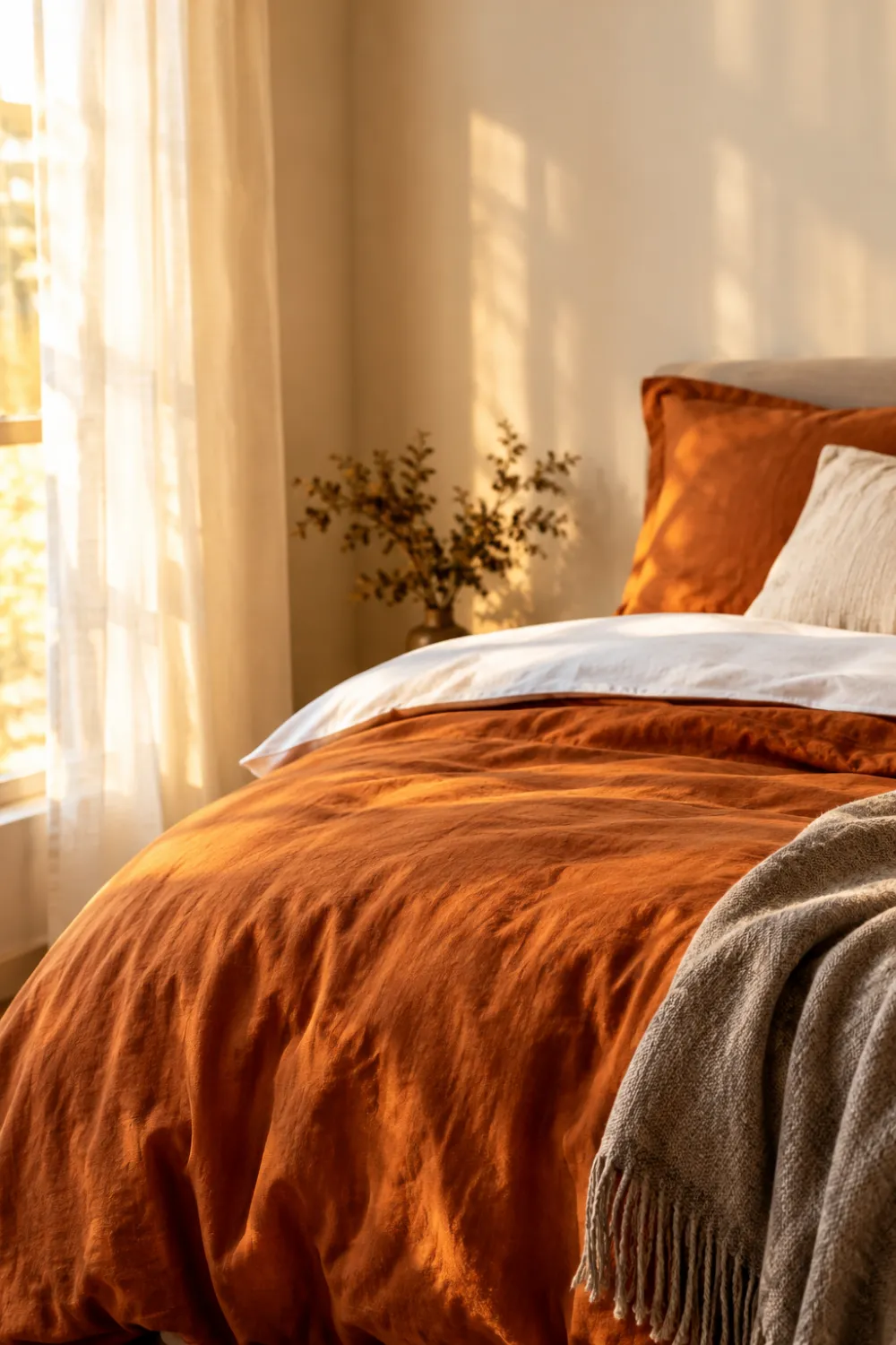 Burnt Orange Duvet
