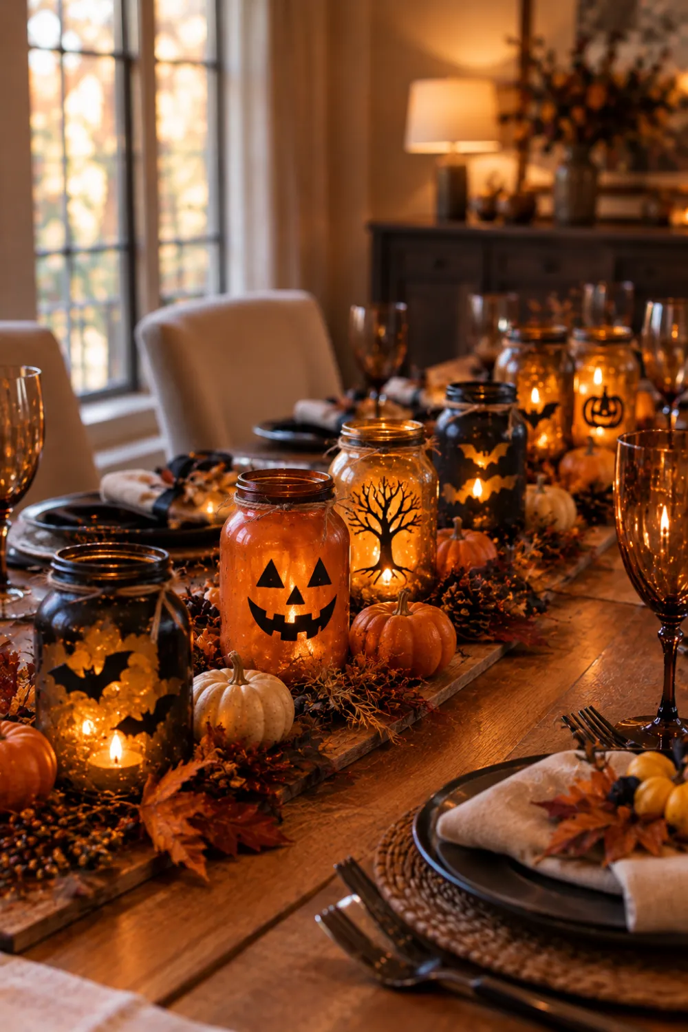 Candy Corn Layered Vases