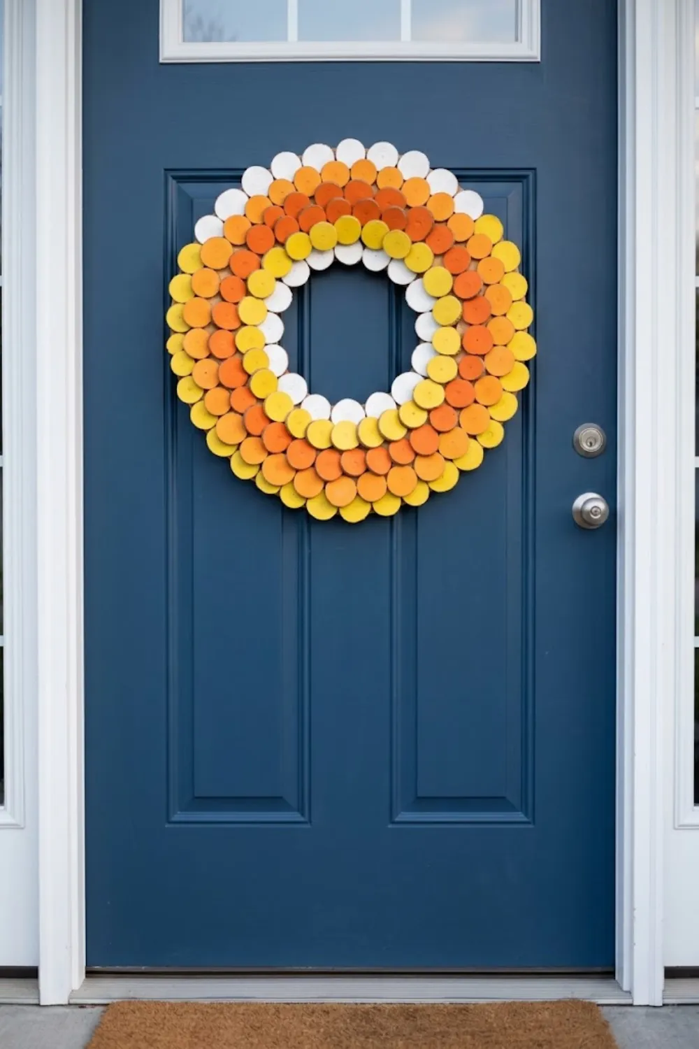 Candy Corn Ombre Wreath