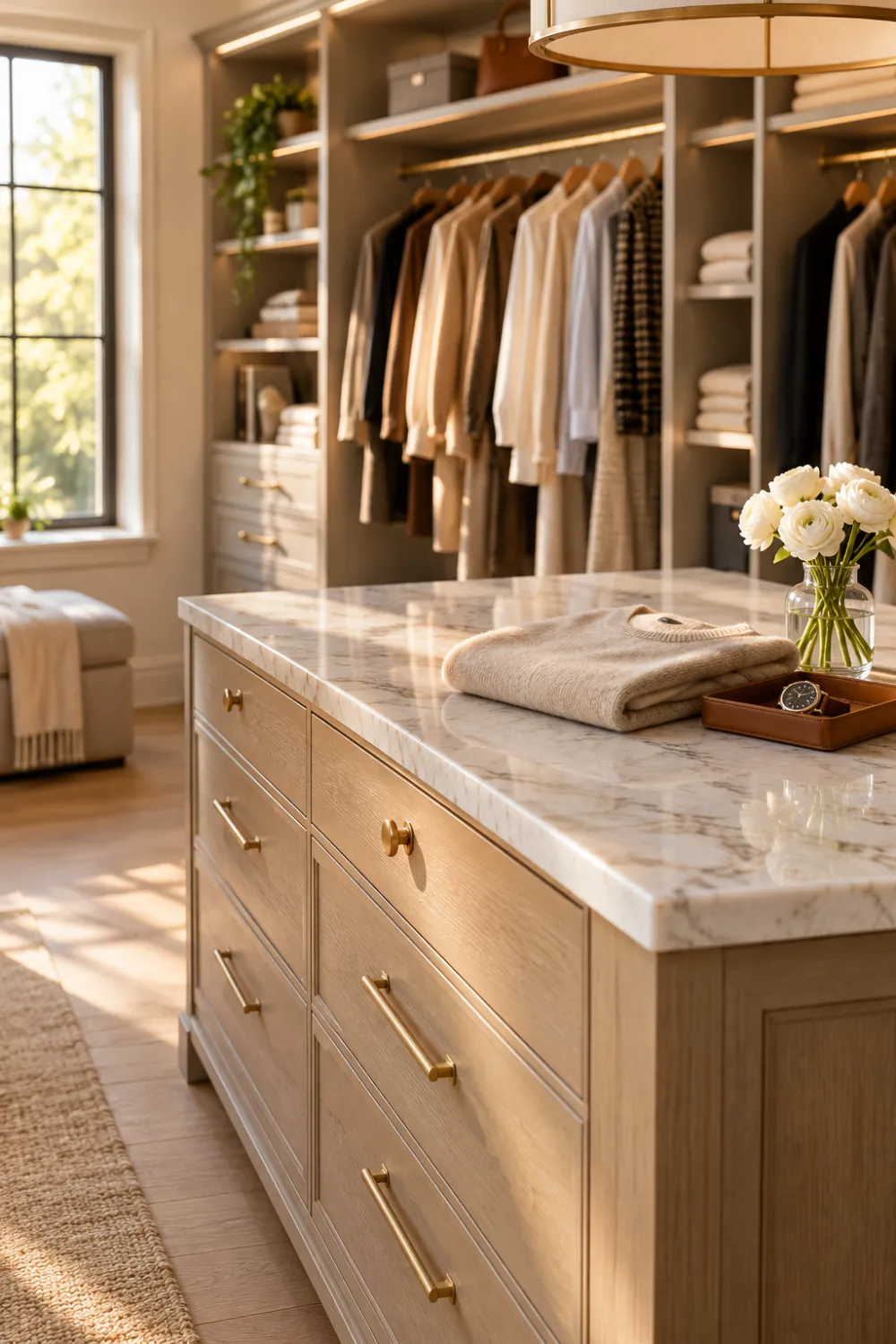Center Island With Drawers