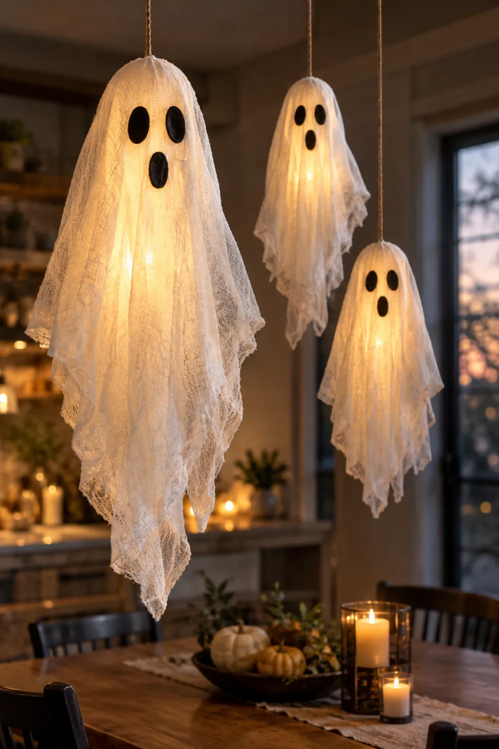 Cheesecloth Ghost Lights