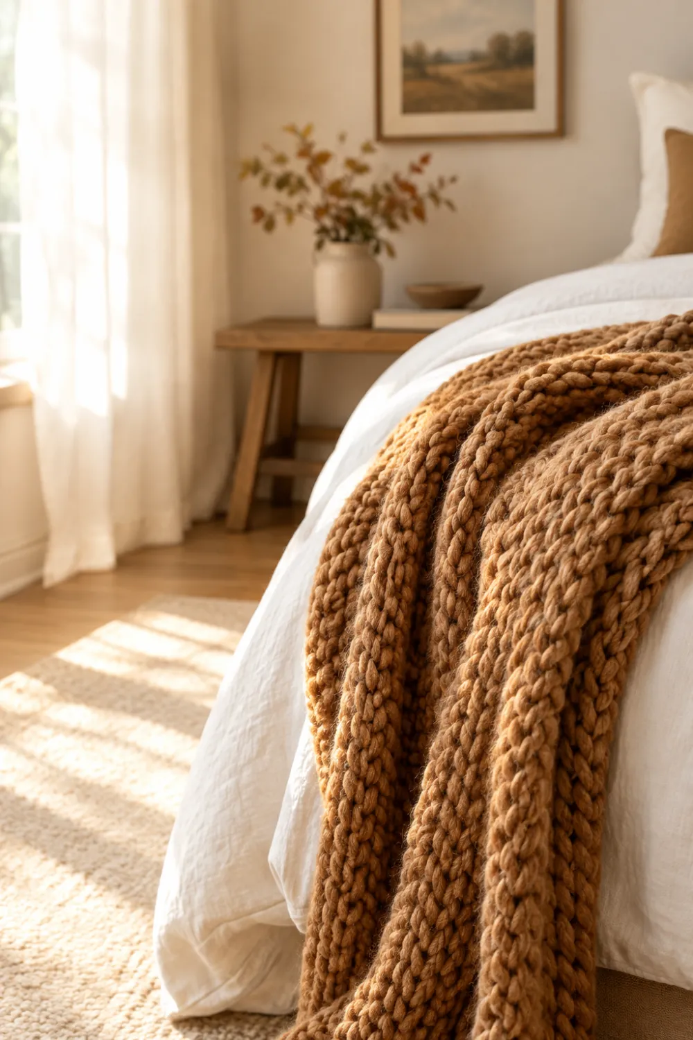 Chunky Knit Throw