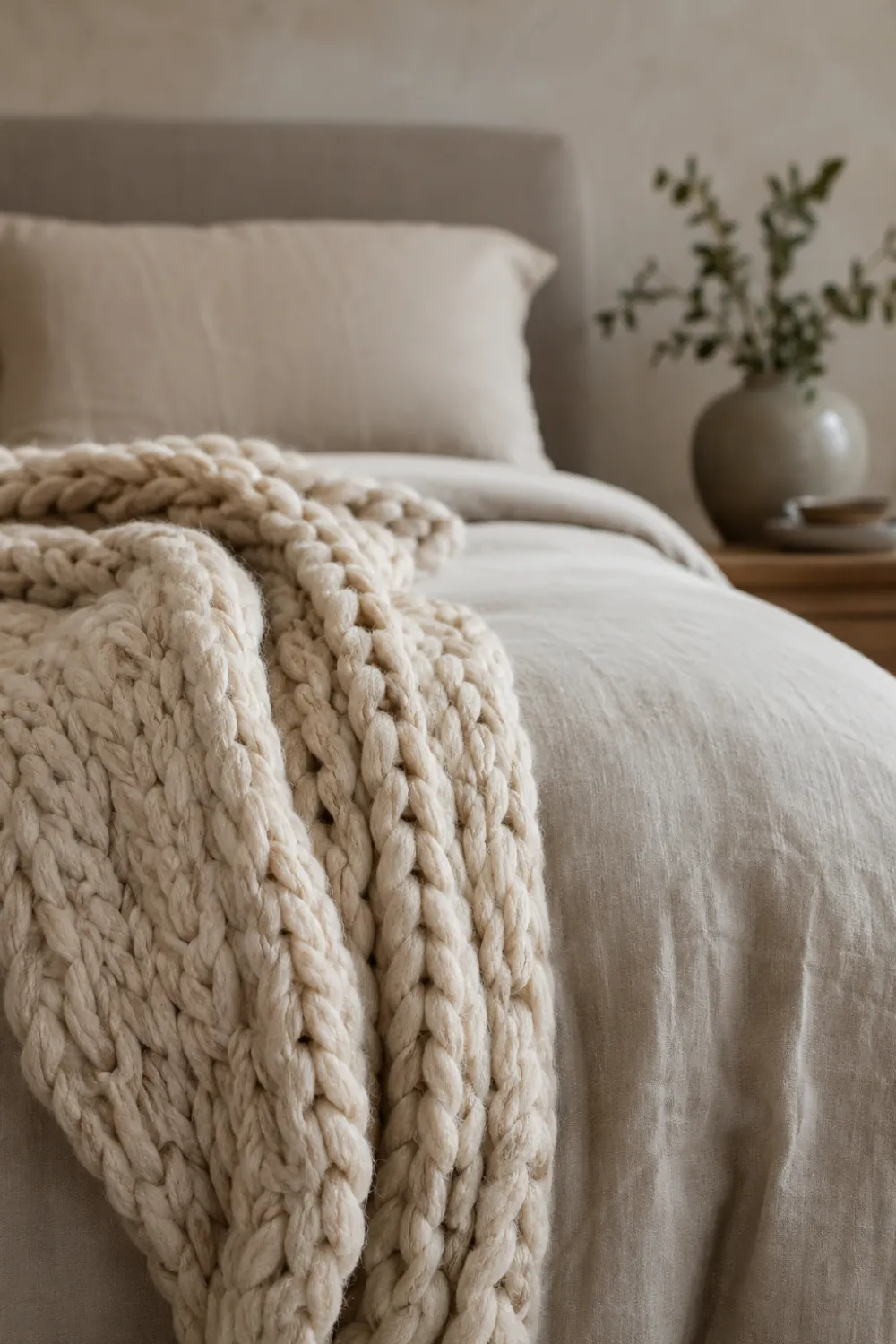 Chunky Knit Throw
