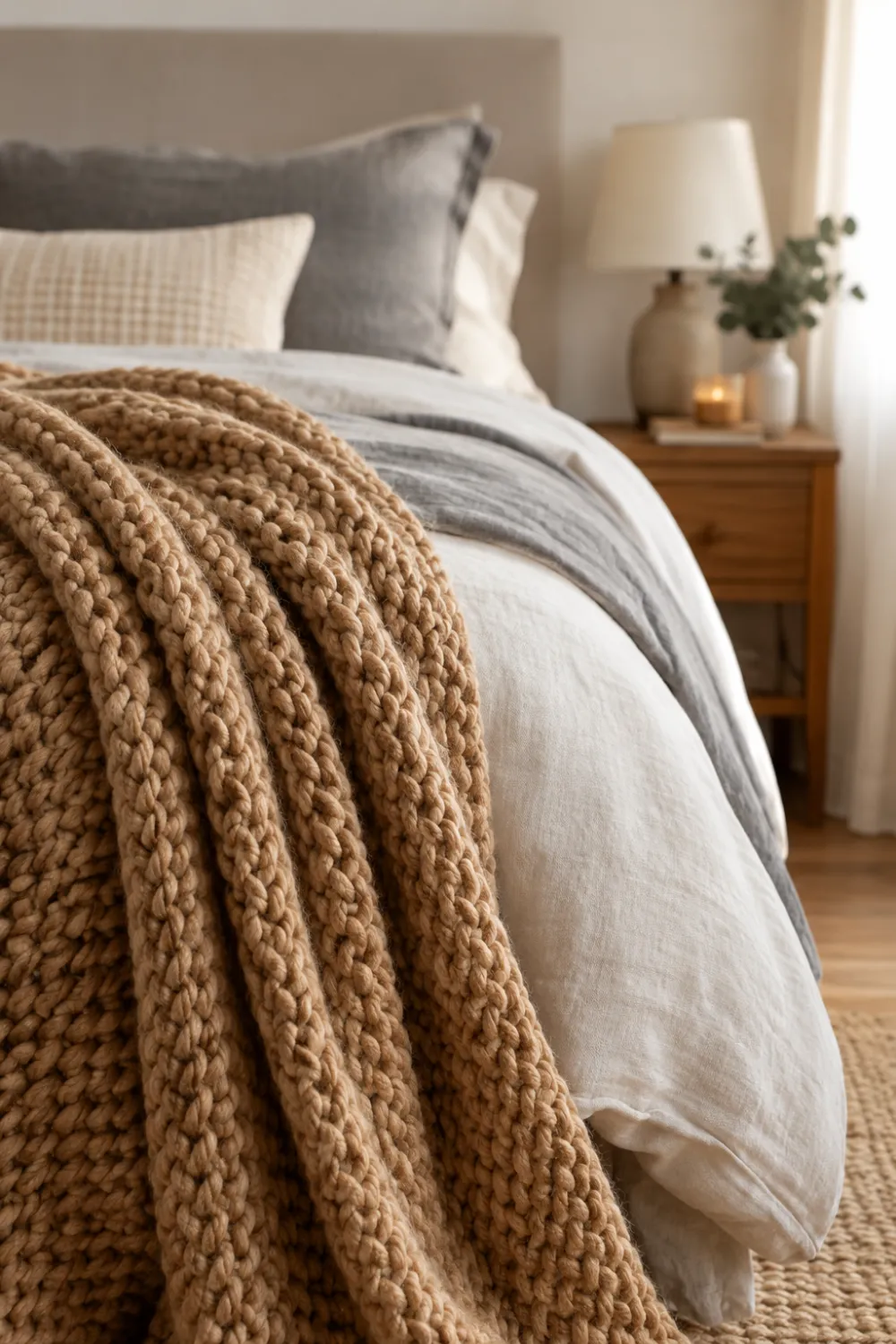 Chunky Knit Throw