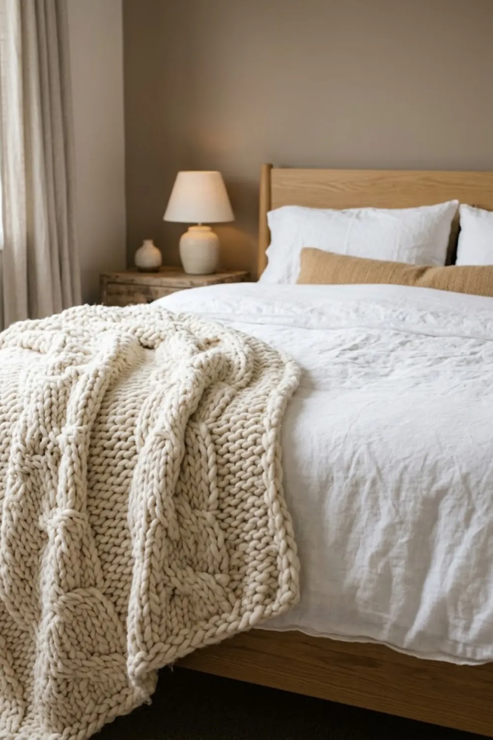 Chunky Knit Throw
