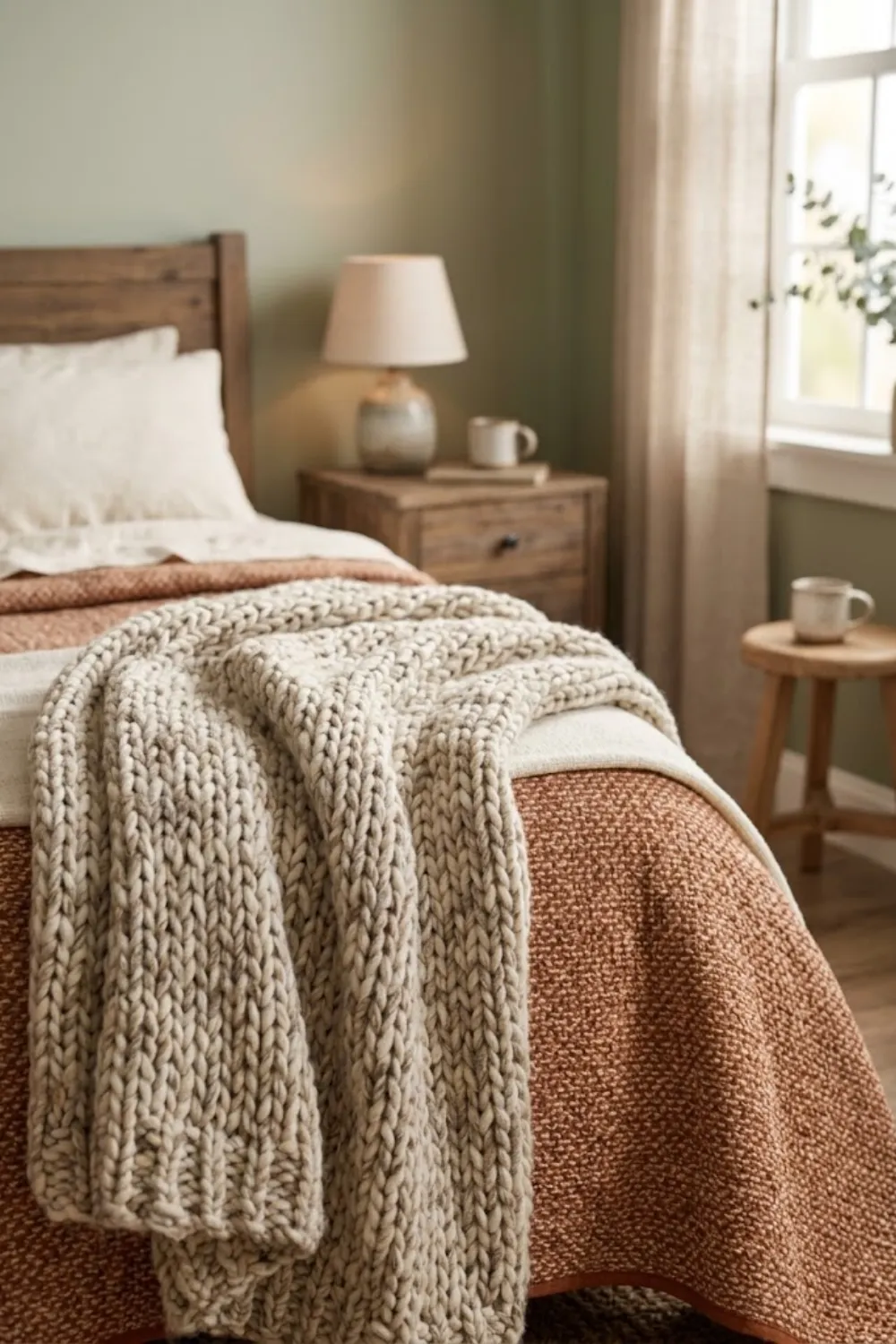 Chunky Knit Throw