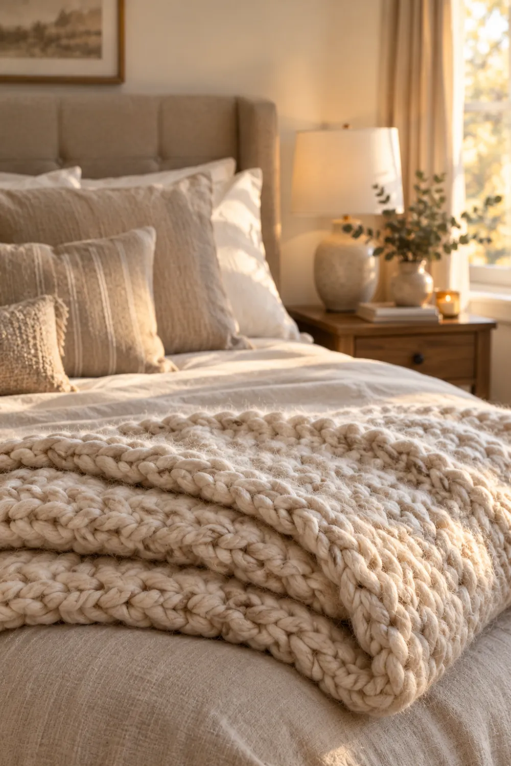 Chunky Knit Throw