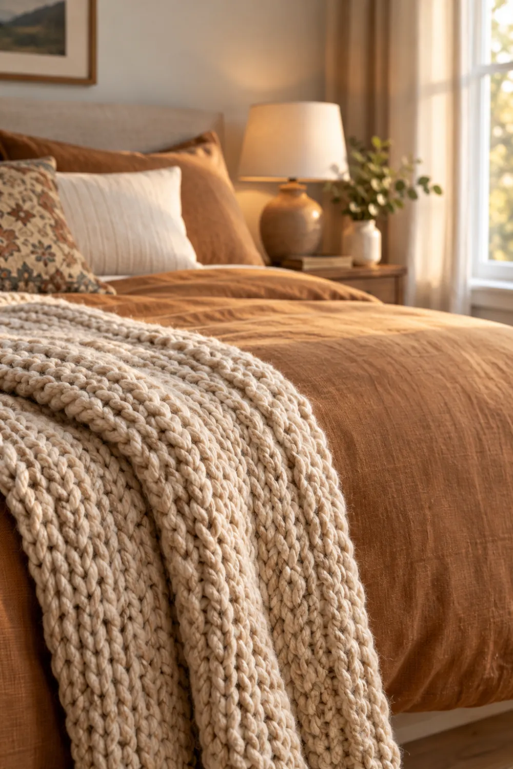 Chunky Knit Throw