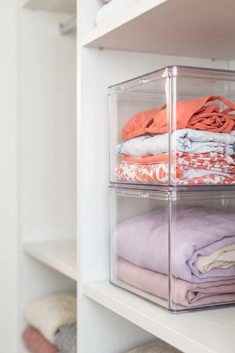 Clear Stackable Bins