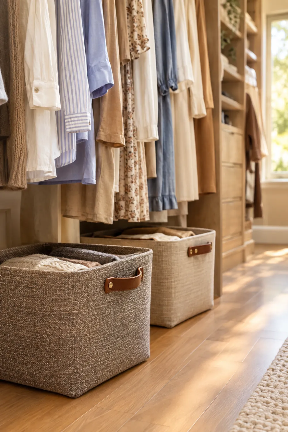 Closet Floor Bins