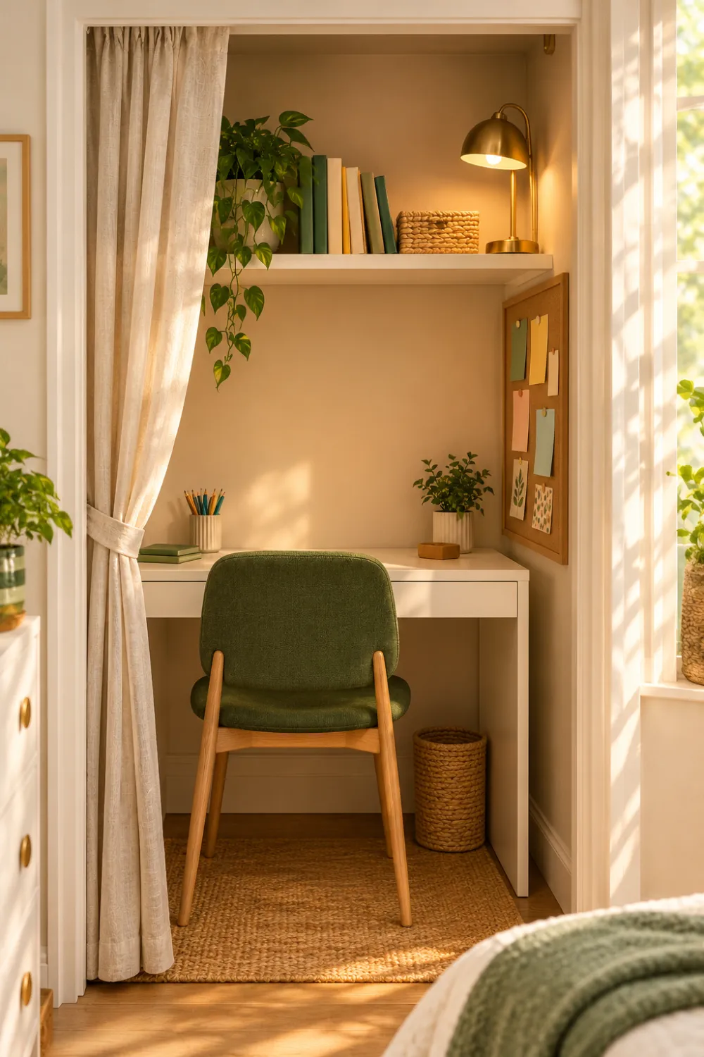 Closet Study Nook
