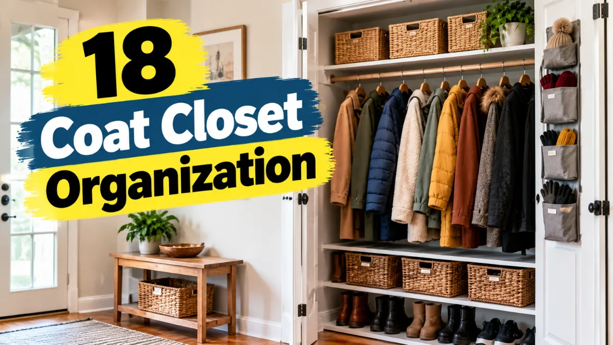 Coat Closet Organization
