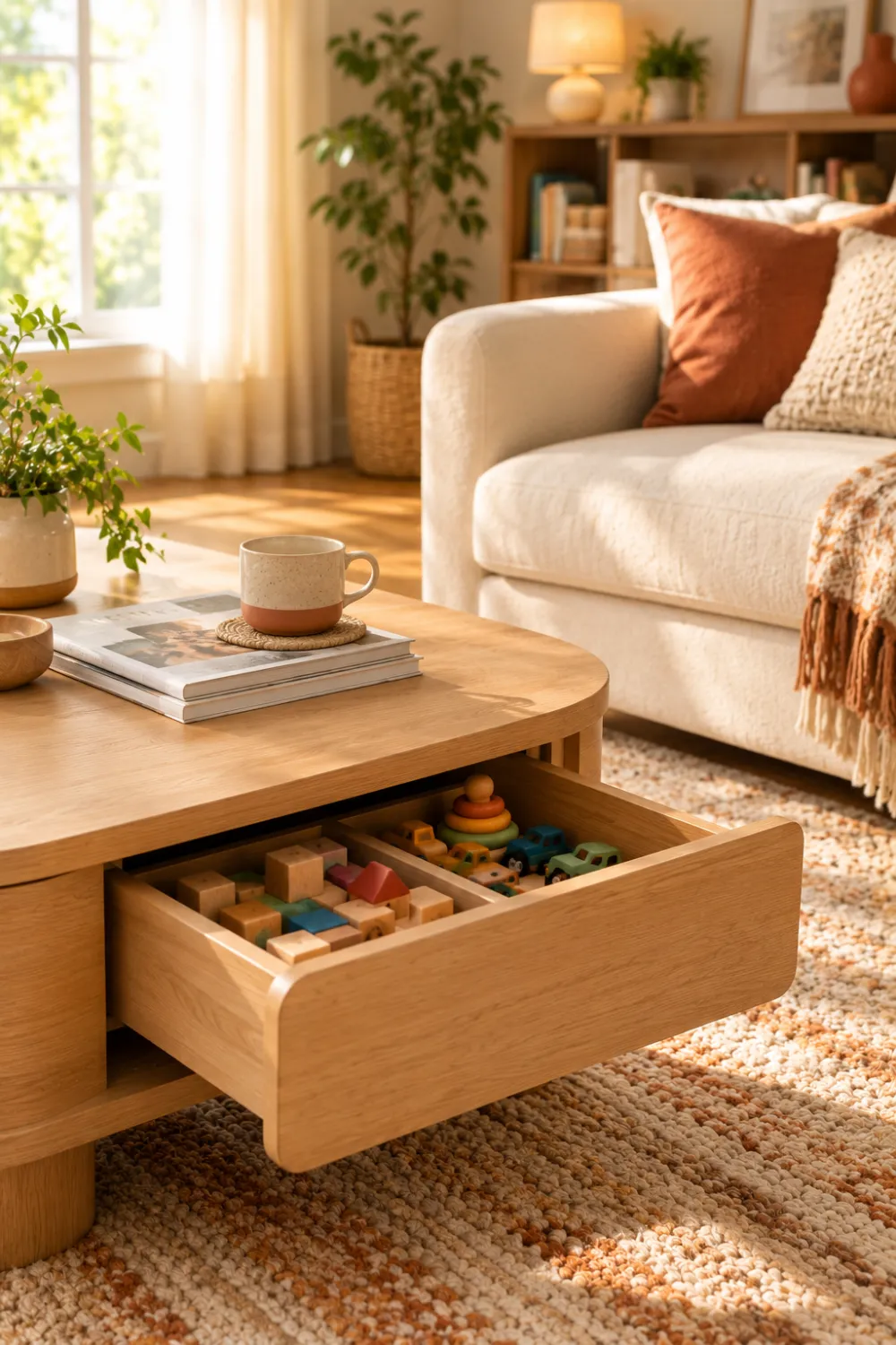 Coffee Table With Drawers