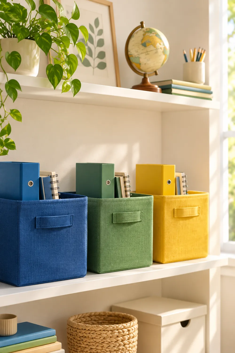 Color-Coded Subject Bins