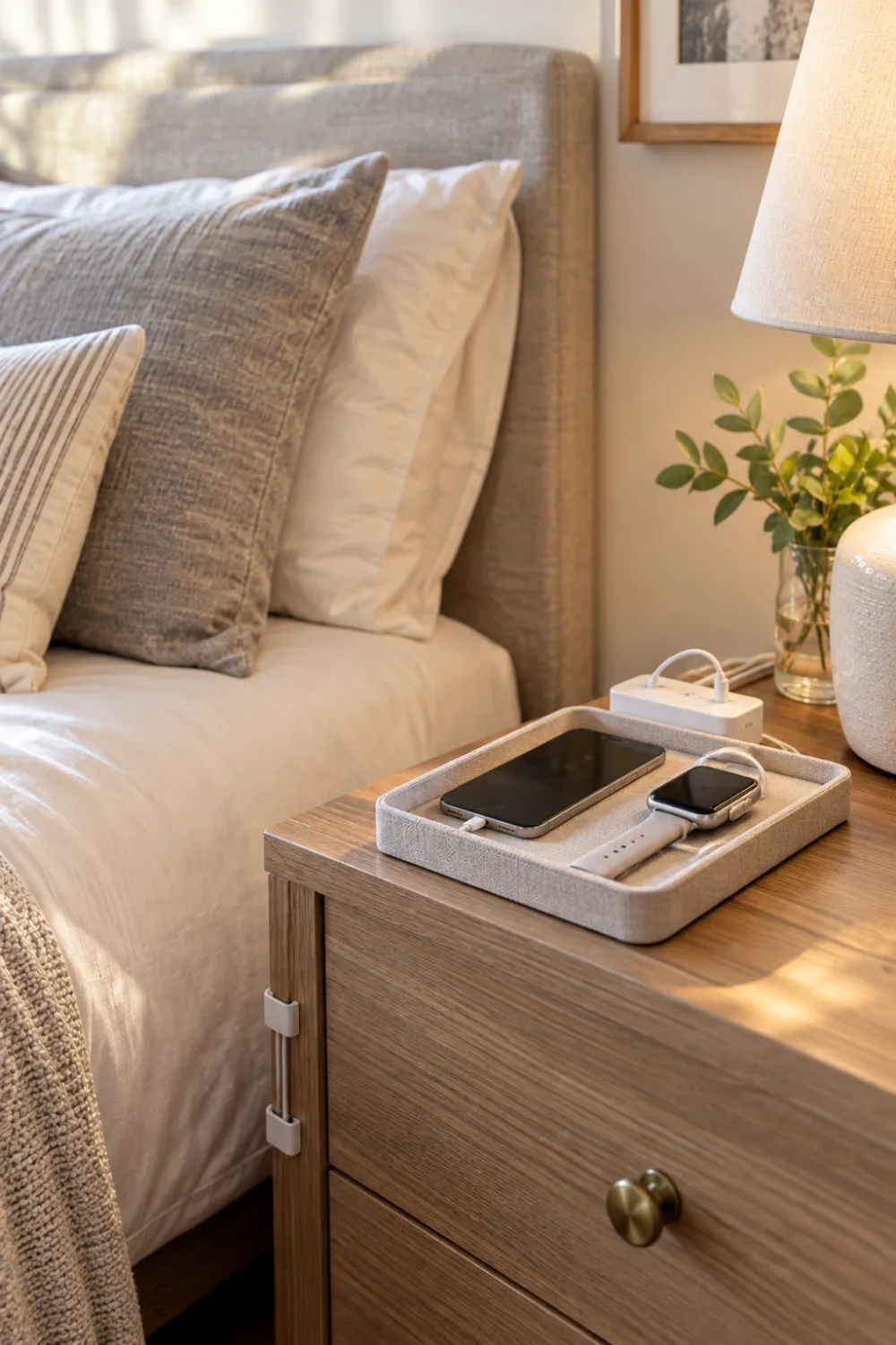 Cord-Free Charging Corner