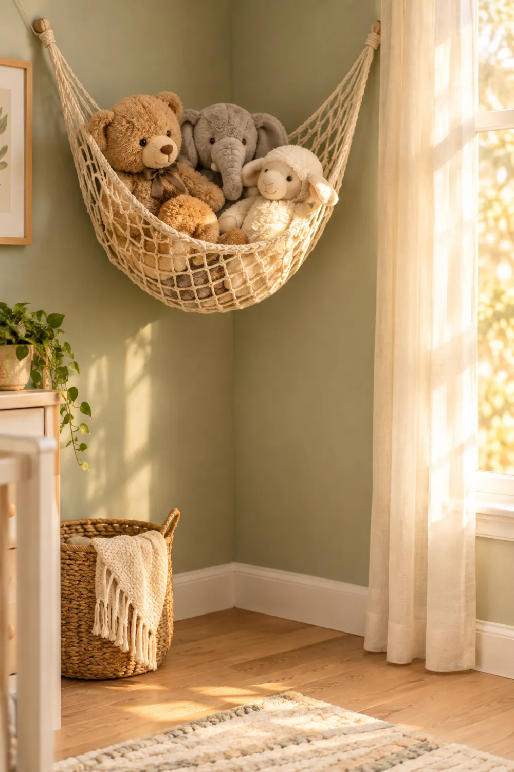 Corner Mesh Net for Stuffed Animals