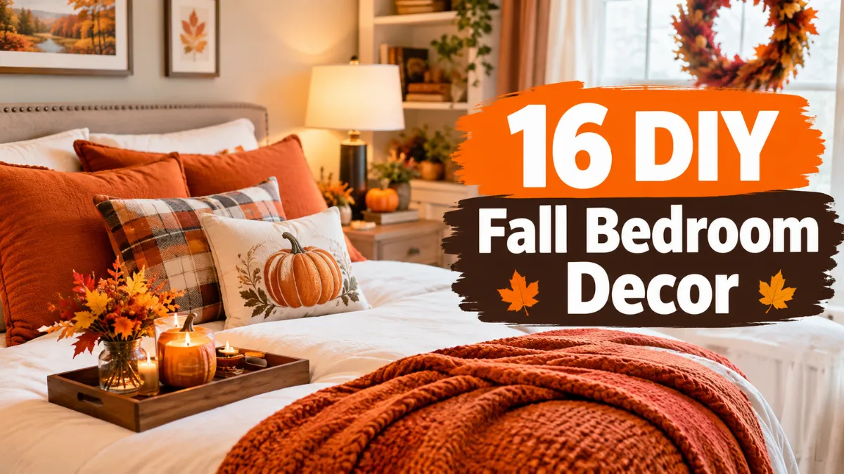 DIY Fall Bedroom Decor