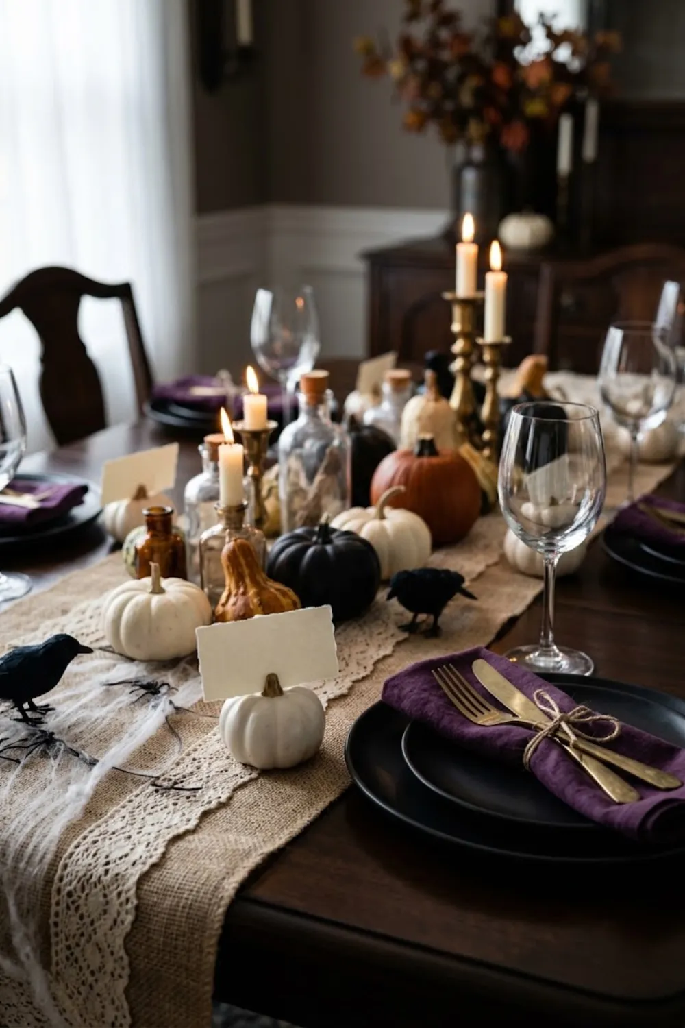 Dark Dinner Table