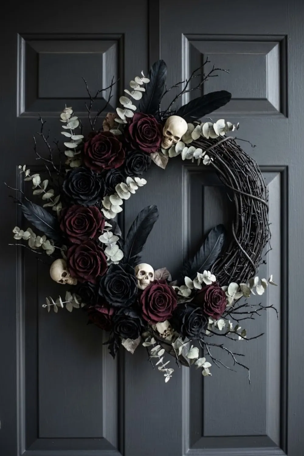Dried Floral Spooky Wreath