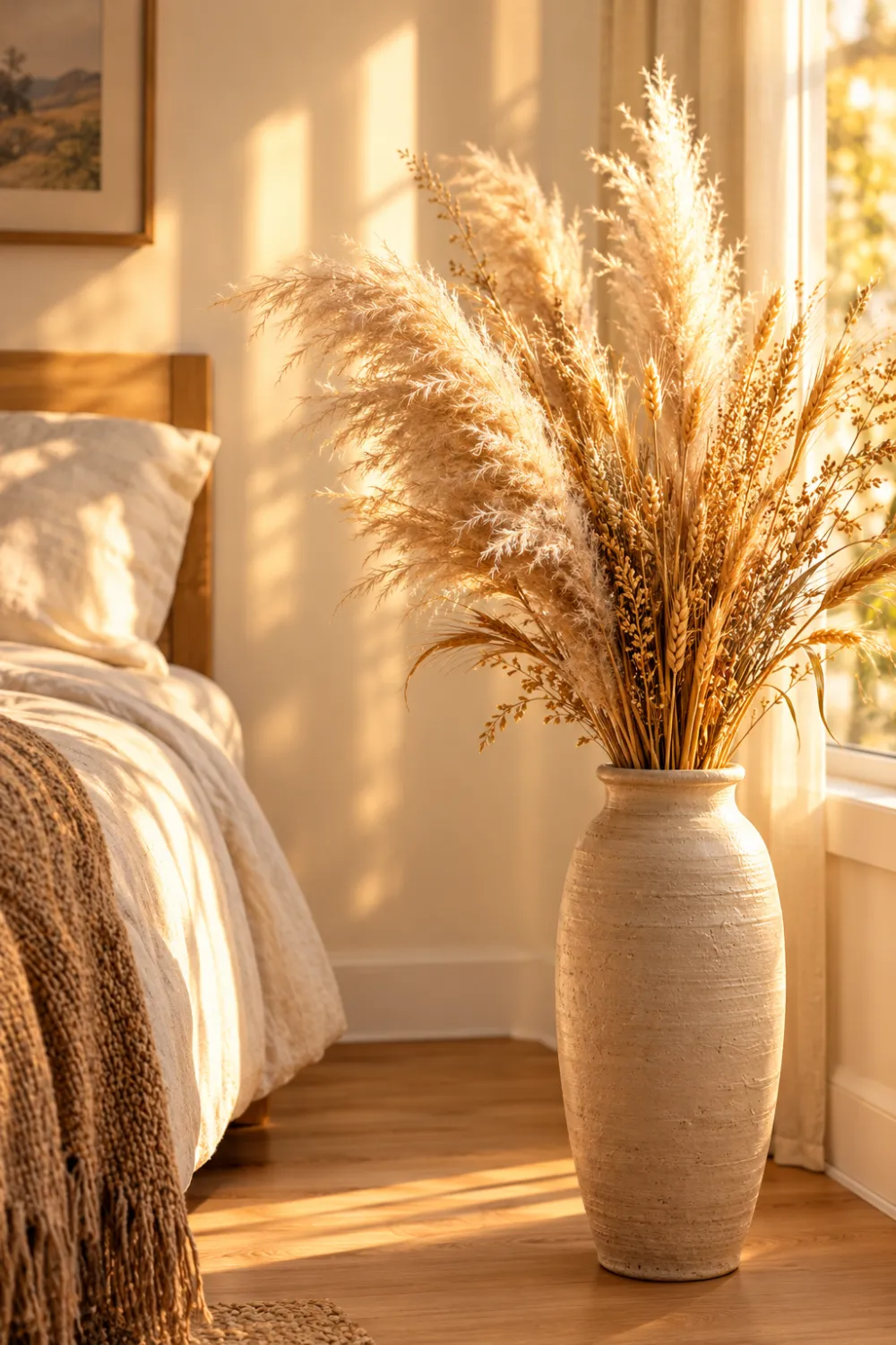 Dried Pampas and Wheat