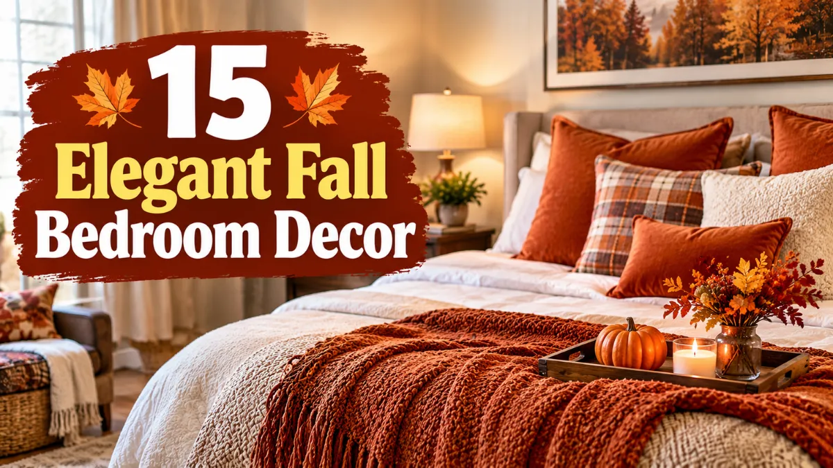 Elegant Fall Bedroom Decor
