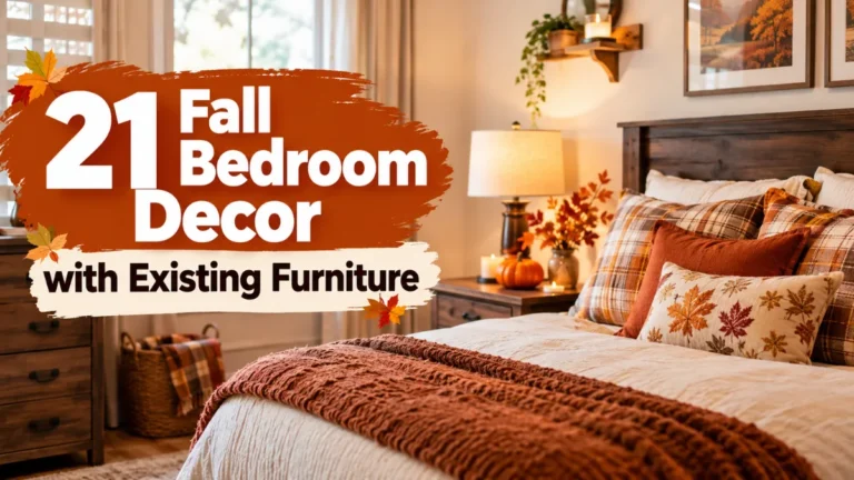 Fall Bedroom Decor with Existing Furniture