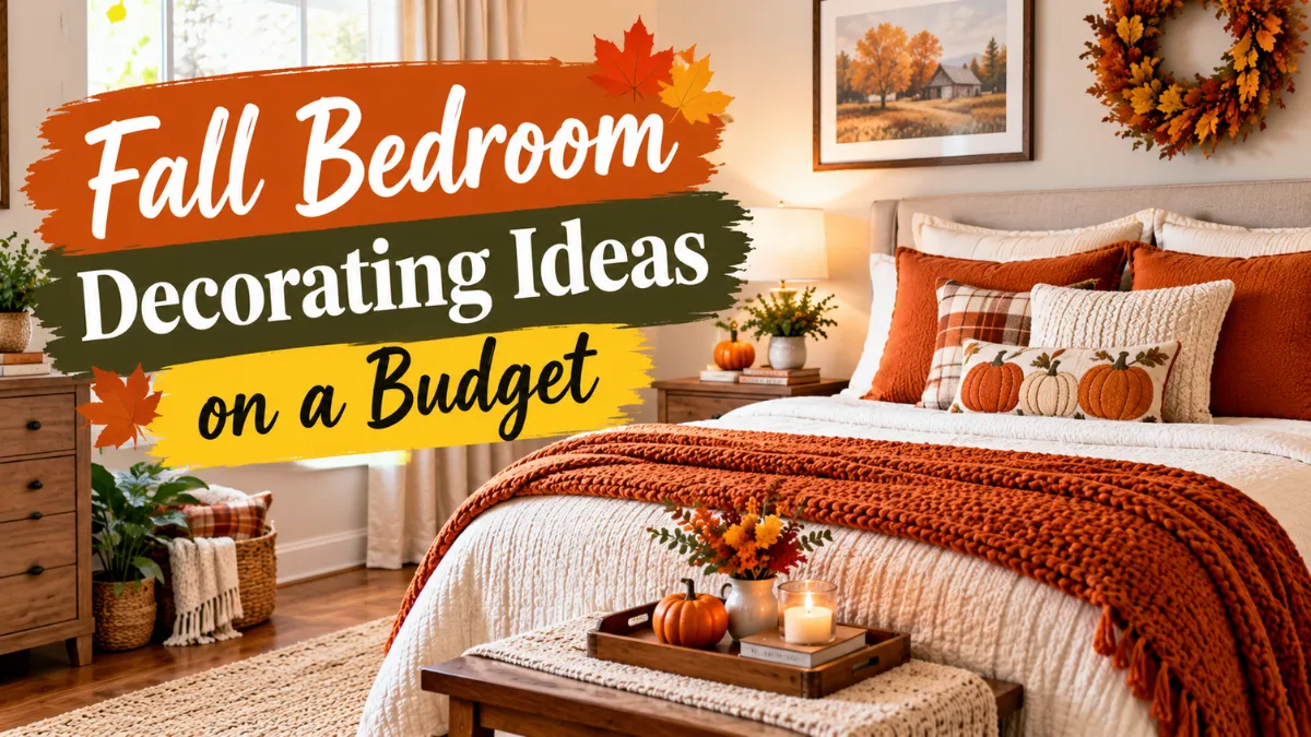 Fall Bedroom Decorating Ideas on a Budget