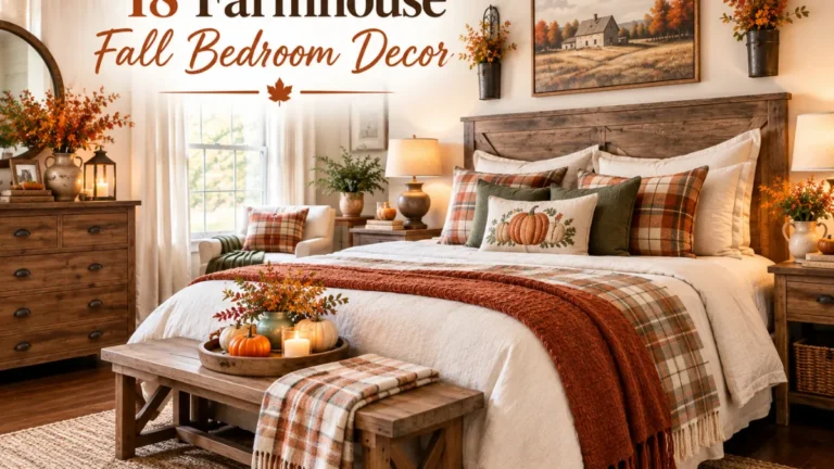 Farmhouse Fall Bedroom Decor