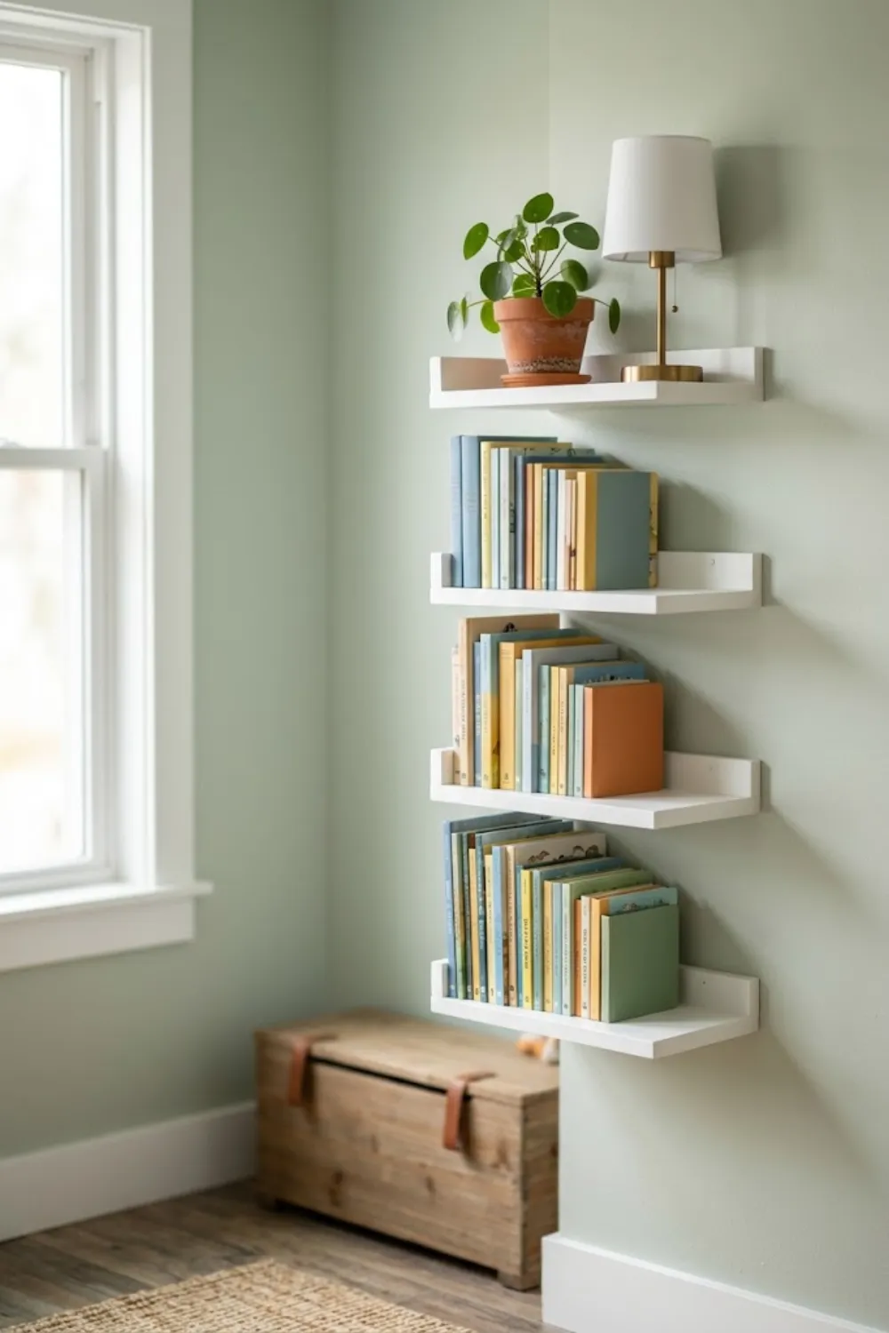 Floating Corner Shelves
